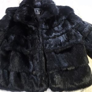 New Love Token 3/4 sleeve jacket real fur rabbit